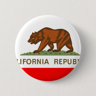 Kalifornien-Flagge Button