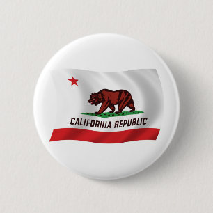 Kalifornien-Flagge-Button Button