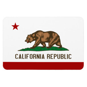 KALIFORNIEN-FLAGGE Flagge - Magnet