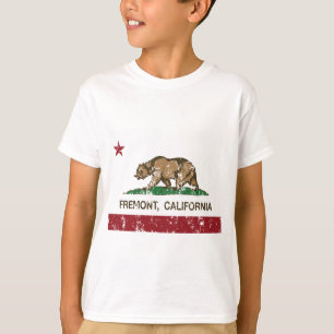 Kalifornien-Flagge Fremont beunruhigt T-Shirt