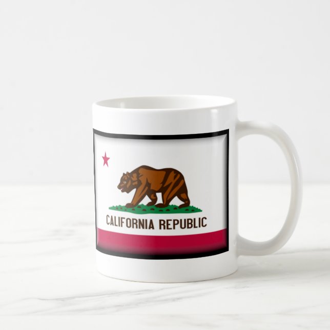 Kalifornien-Flagge Kaffeetasse (Rechts)