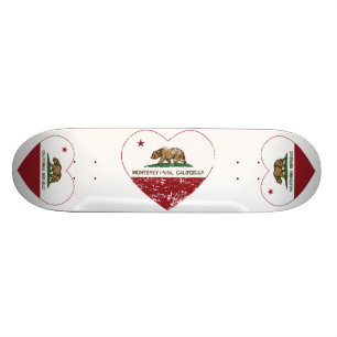 Kalifornien-Flagge Monterey-Parkherz beunruhigt Skateboard