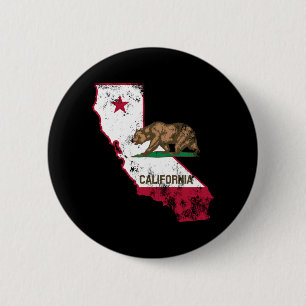 Kalifornien-Flagge Patriotisch Button