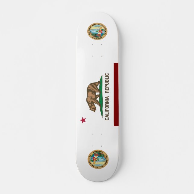 Kalifornien-Flagge Skateboard (Vorne)