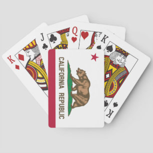 Kalifornien-Flagge Spielkarten