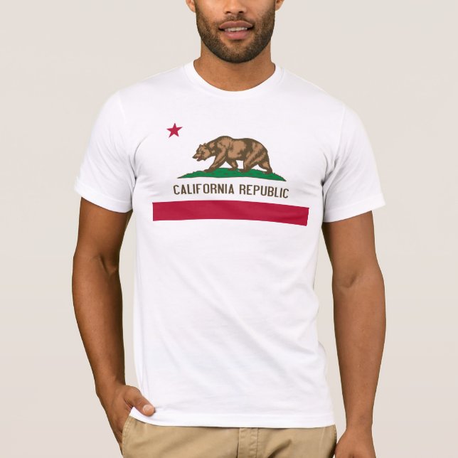 Kalifornien-Flagge T-Shirt (Vorderseite)