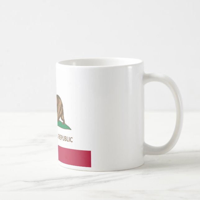 Kalifornien-Flaggen-Kohl-Version (Kohl-ifornia) Kaffeetasse (Rechts)