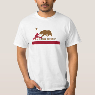 Kalifornien-Flaggen-T - Shirt - Rollerblade