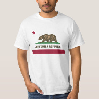 Kalifornien-Flaggen-T-Shirt T-Shirt
