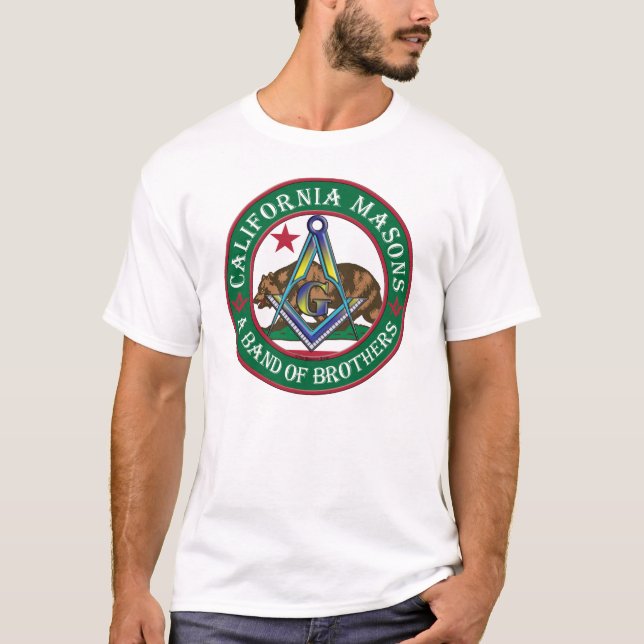 Kalifornien-Freimaurer. Ein Band der Brüder T-Shirt (Vorderseite)