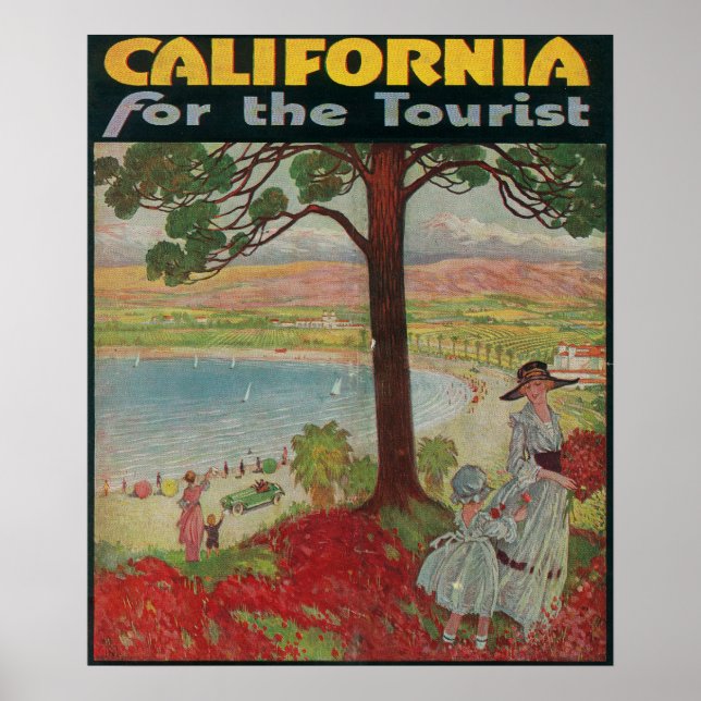 Kalifornien für das Touristenplakat Poster (Vorne)