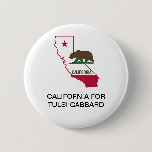 KALIFORNIEN für TULSI GABBARD 2020 Button