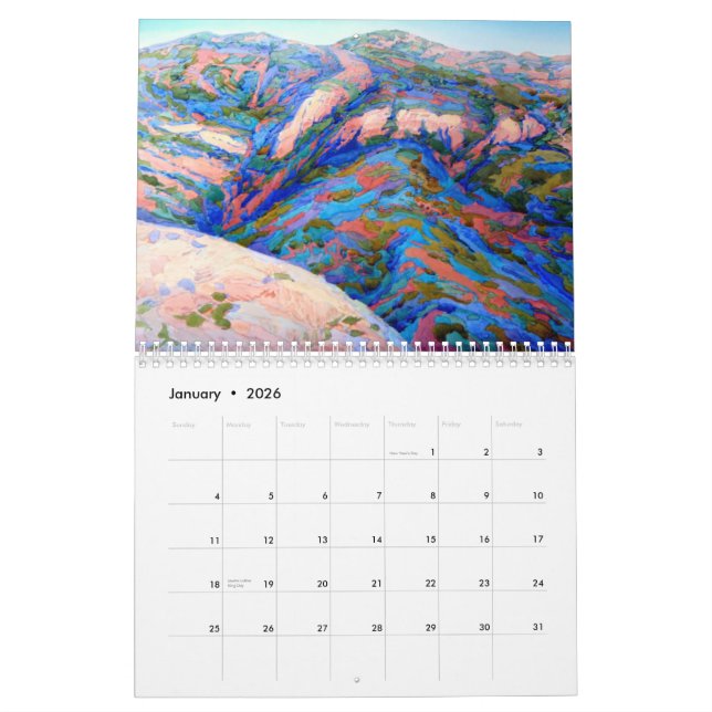 Kalifornien gestaltet 2013 durch Robin Purcell Kalender (Jan 2026)