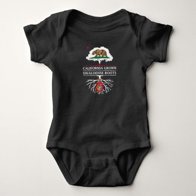 Kalifornien gewachsen mit Sinaloa-Wurzeln Baby Strampler (Vorderseite)