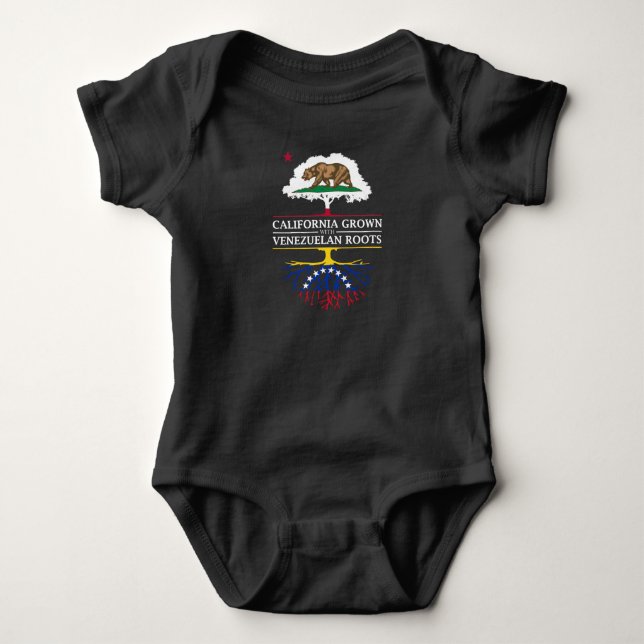 Kalifornien gewachsen mit venezolanischen Wurzeln Baby Strampler (Vorderseite)