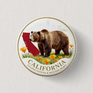 Kalifornien Golden State 🐻 ✦ Button