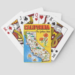 Kalifornien Golden State Karte Spielkarten