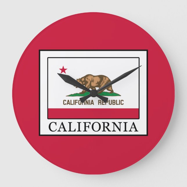 Kalifornien Große Wanduhr (Vorderseite)