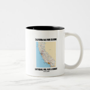 Kalifornien hat das vier zweifarbige tasse