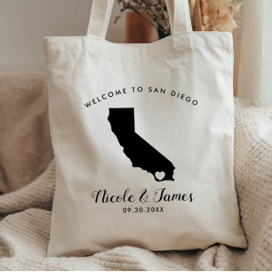 Kalifornien Hochzeits-Willkommens-Tasche für Hotel Tragetasche
