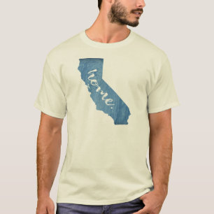 Kalifornien Home Holzmaserung T-Shirt