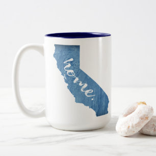 Kalifornien Home Holzmaserung Zweifarbige Tasse