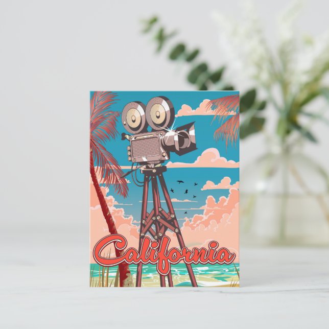 Kalifornien im Kino Postkarte (Stehend Vorderseite)
