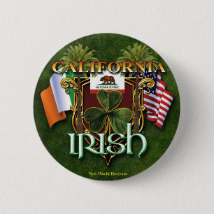Kalifornien-Iren-Stolz Button