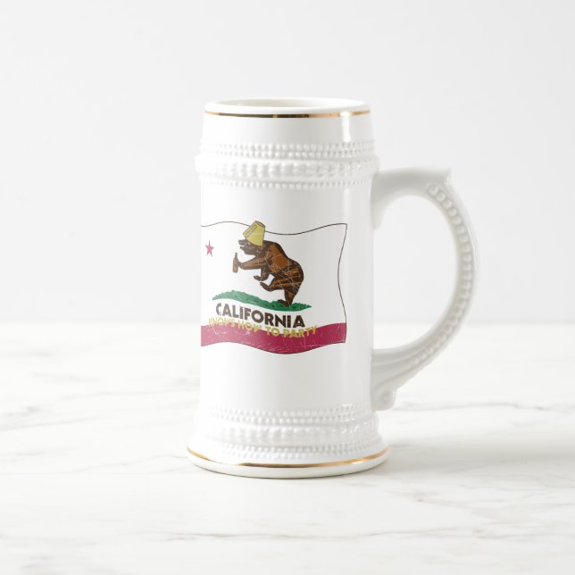 Kalifornien kann zum Party Stein Bierglas (Rechts)