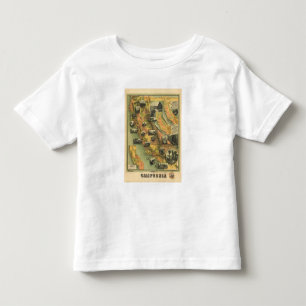 Kalifornien-Karte Kleinkind T-shirt