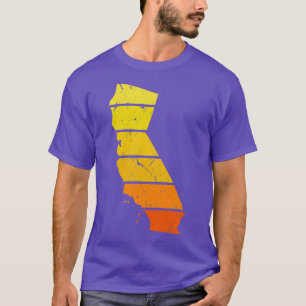 Kalifornien Karte Sunset Cali Kalifornien T-Shirt