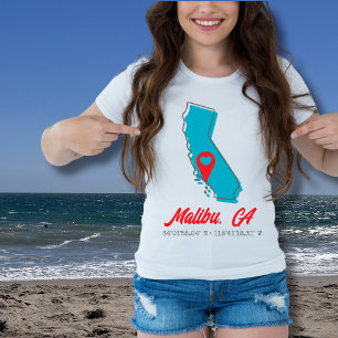 Kalifornien Karte T-Shirt