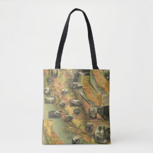 Kalifornien-Karte Tasche
