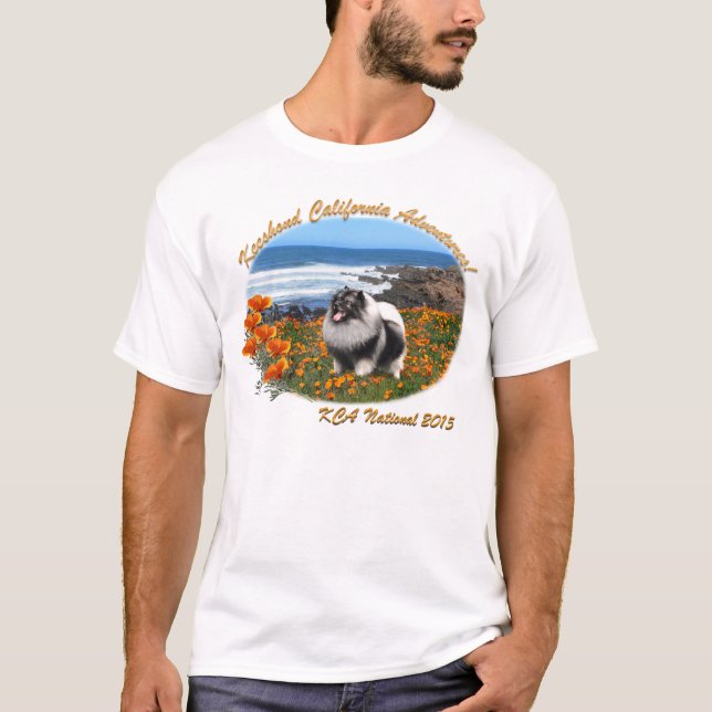 Kalifornien Kees - 2015 KCA Staatsangehörig-Logo T-Shirt (Vorderseite)