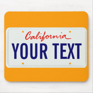 Kalifornien-Kfz-KennzeichenMausunterlage Mousepad