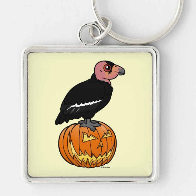 Kalifornien-Kondor Halloween Schlüsselanhänger (Vorne)