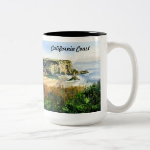 Kalifornien-Küste Zweifarbige Tasse