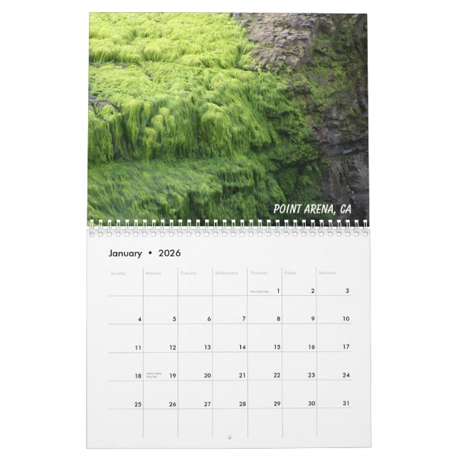 Kalifornien-Küstenlinie 2013 Kalender (Jan 2026)