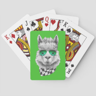 Kalifornien-Lama Spielkarten