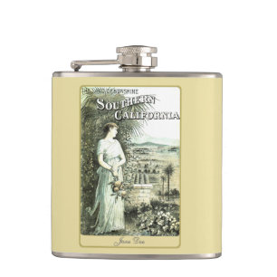 Kalifornien Land der Sonne Diskrete Damen-Flasche Flachmann