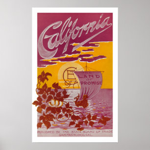 Kalifornien Land des Promise Poster