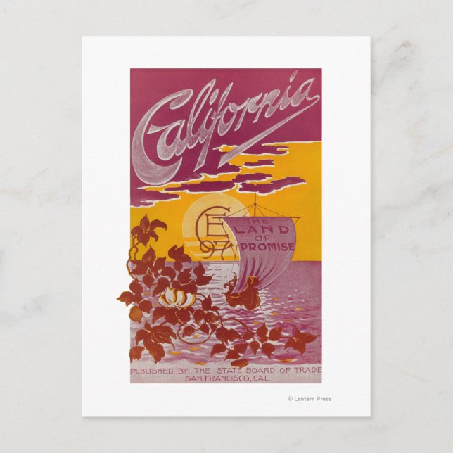 Kalifornien Land des Promise Poster Postkarte (Vorderseite)