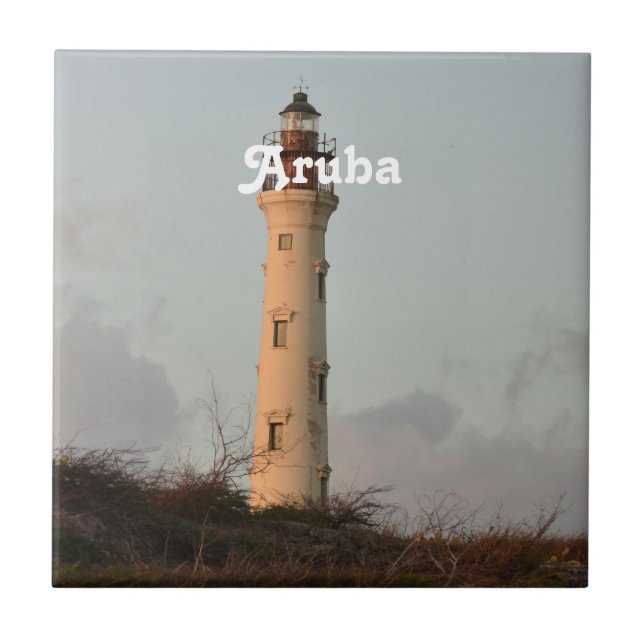 Kalifornien-Leuchtturm Fliese (Vorderseite)