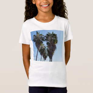 Kalifornien-Liebe-Palme-Herz-Shirt-Mädchen T-Shirt