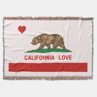 Kalifornien-Liebe-Staats-Flaggethrow-Decke Decke