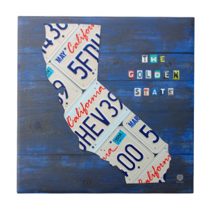 Kalifornien-Lizenz-Platten-Karten-Keramik-Fliese Fliese