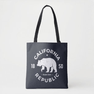 Kalifornien-Logo der goldene Staat 2 Tasche