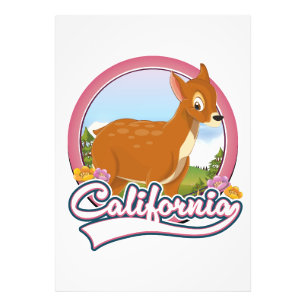 Kalifornien Logo für den Hirschurlaub Fotodruck