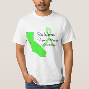 Kalifornien Lyme-Borreliose-Bewusstsein-Shirt T-Shirt