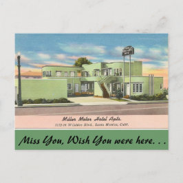 Kalifornien, Miller Motor Hotel Apts. Postkarte